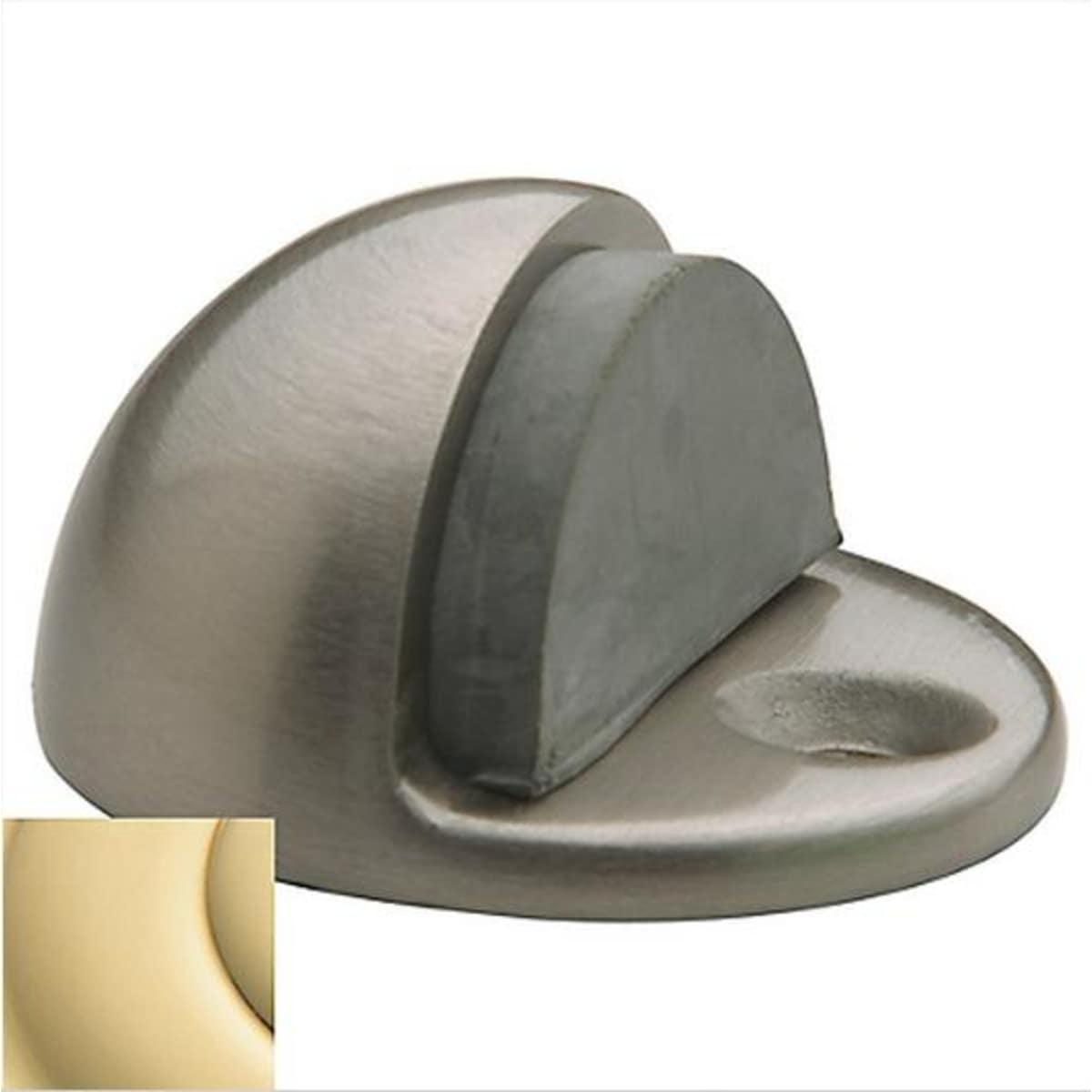 Baldwin 4000 Half Dome Door Bumper – 1 Inch - Lifetime Satin Brass