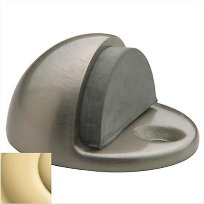 Baldwin 4000 Half Dome Door Bumper – 1 Inch - Lifetime Satin Brass