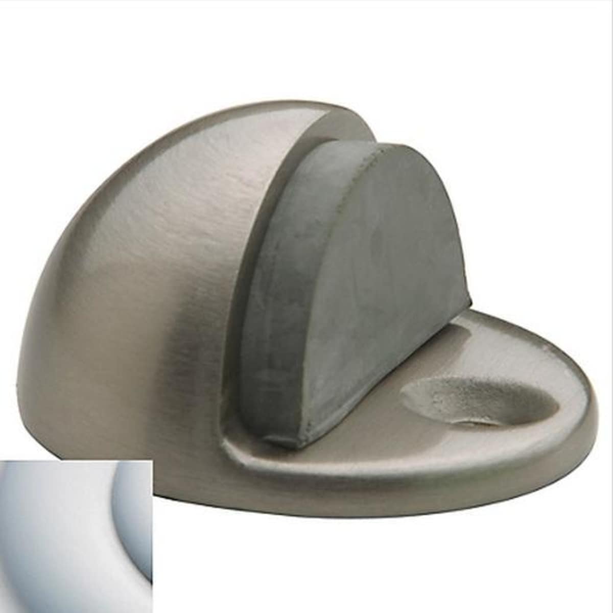 Baldwin 4000 Half Dome Door Bumper – 1 Inch - Satin Brass and Brown