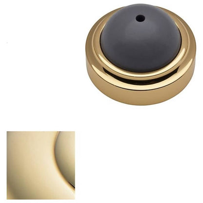 Baldwin 4252 Wall Flush Bumper – Convex Design - Lifetime PVD Satin Brass