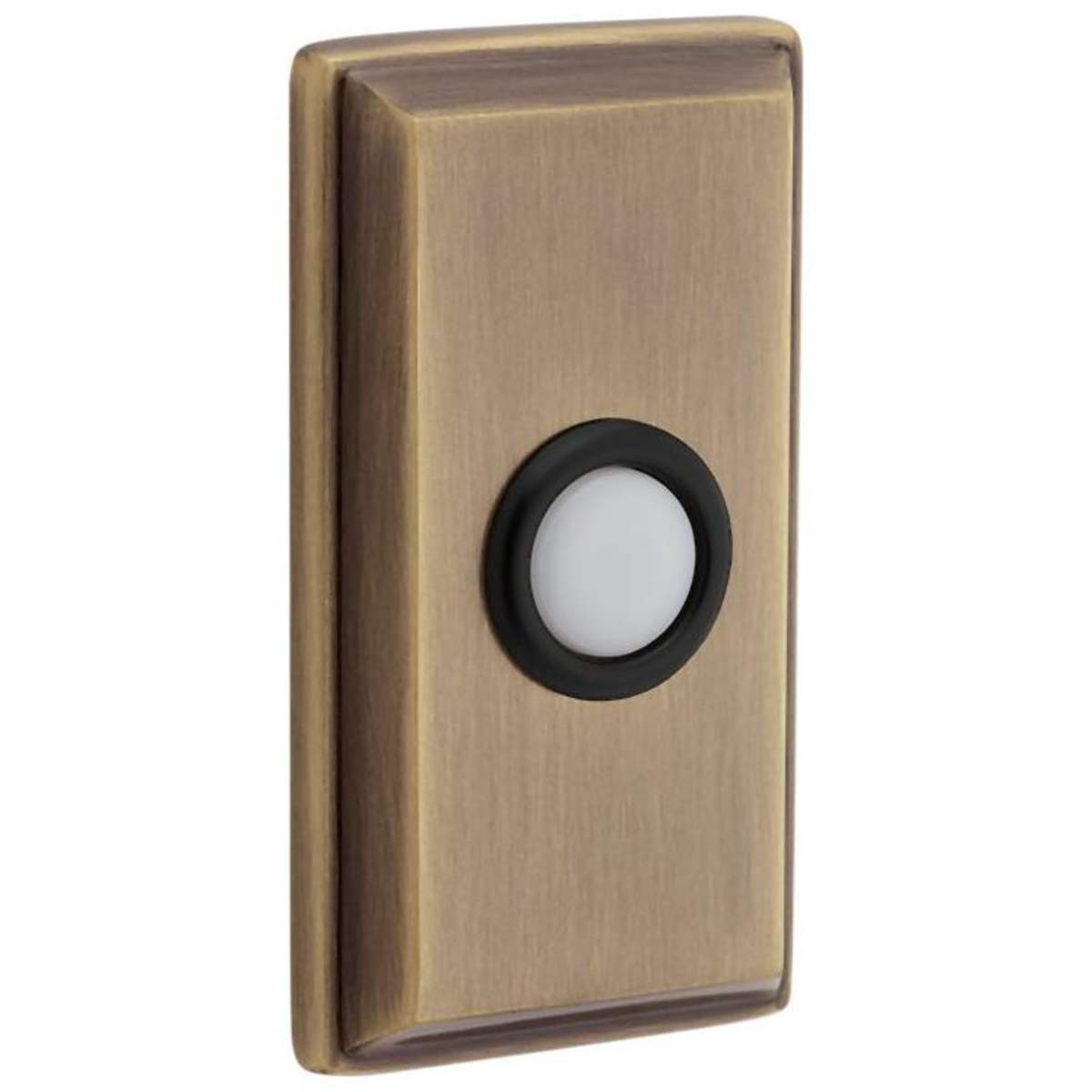 Baldwin 4860 Rectangular Bell Button - Satin Black