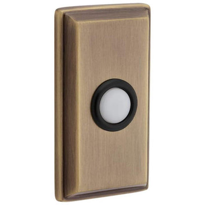 Baldwin 4860 Rectangular Bell Button - Satin Black