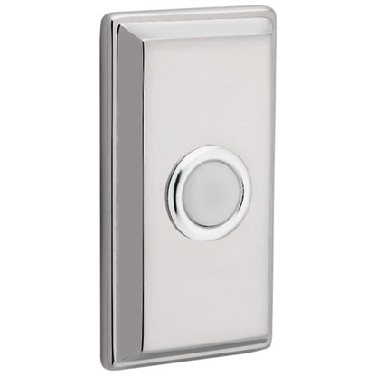 Baldwin 4860 Rectangular Bell Button - Lifetime Polished Brass