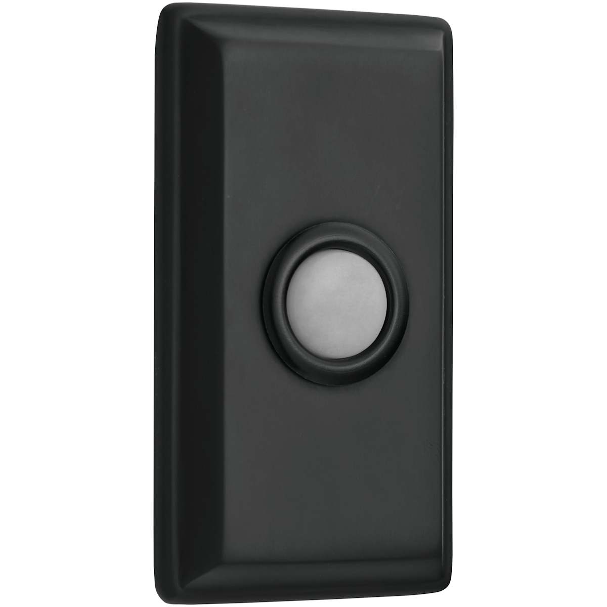 Baldwin 4860 Rectangular Bell Button - Non-Lacquered Brass