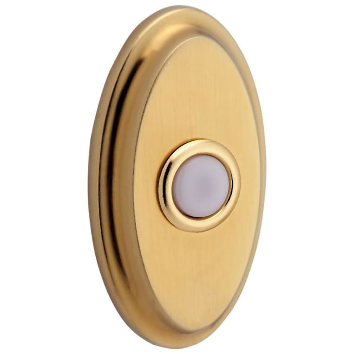 Baldwin 4861 Oval Bell Button - Lifetime Polished Nickel
