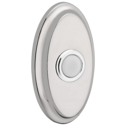 Baldwin 4861 Oval Bell Button - Lifetime Polished Brass