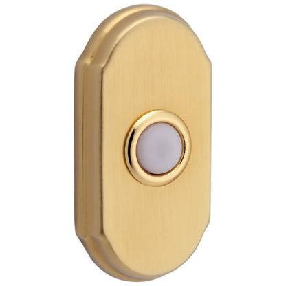 Baldwin 4862 Arch Bell Button - Lifetime Polished Nickel