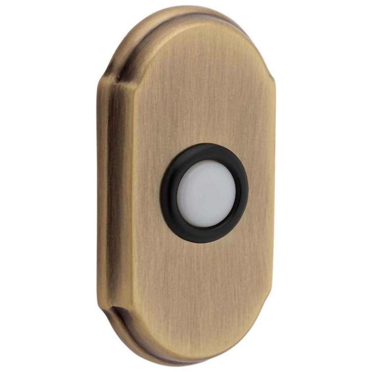 Baldwin 4862 Arch Bell Button - Satin Black
