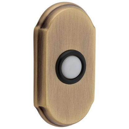 Baldwin 4862 Arch Bell Button - Satin Black