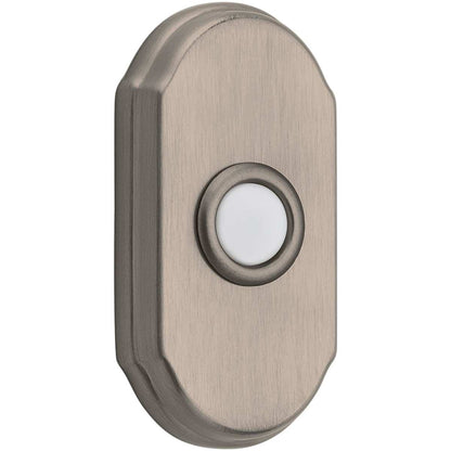 Baldwin 4862 Arch Bell Button - Lifetime Satin Brass