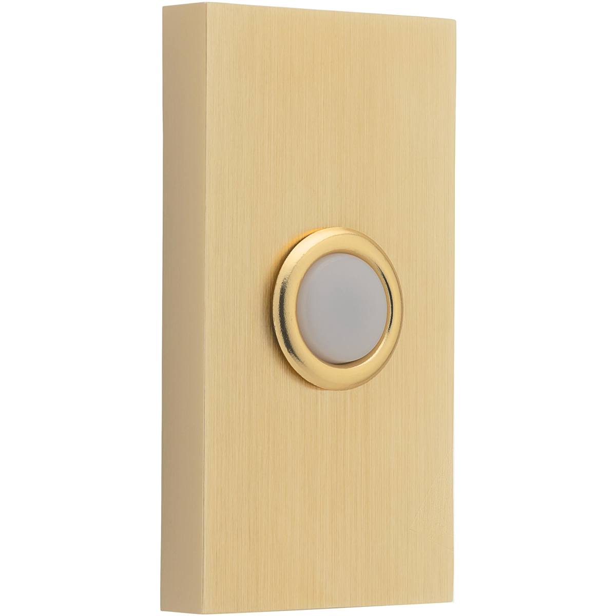 Baldwin 4863 Contemporary Bell Button - Lifetime Polished Nickel