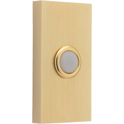 Baldwin 4863 Contemporary Bell Button - Lifetime Polished Nickel