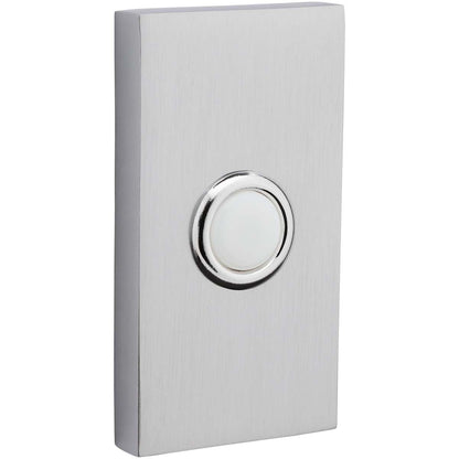 Baldwin 4863 Contemporary Bell Button - Satin Brass and Brown