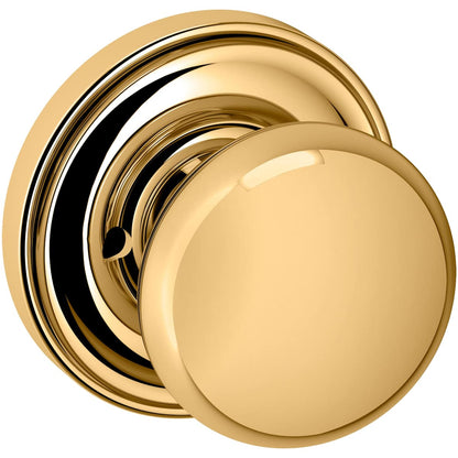 Estate 5000 Baltimore Knob (2") with 5048 Rose – Half Dummy – Non-Lacquered Brass