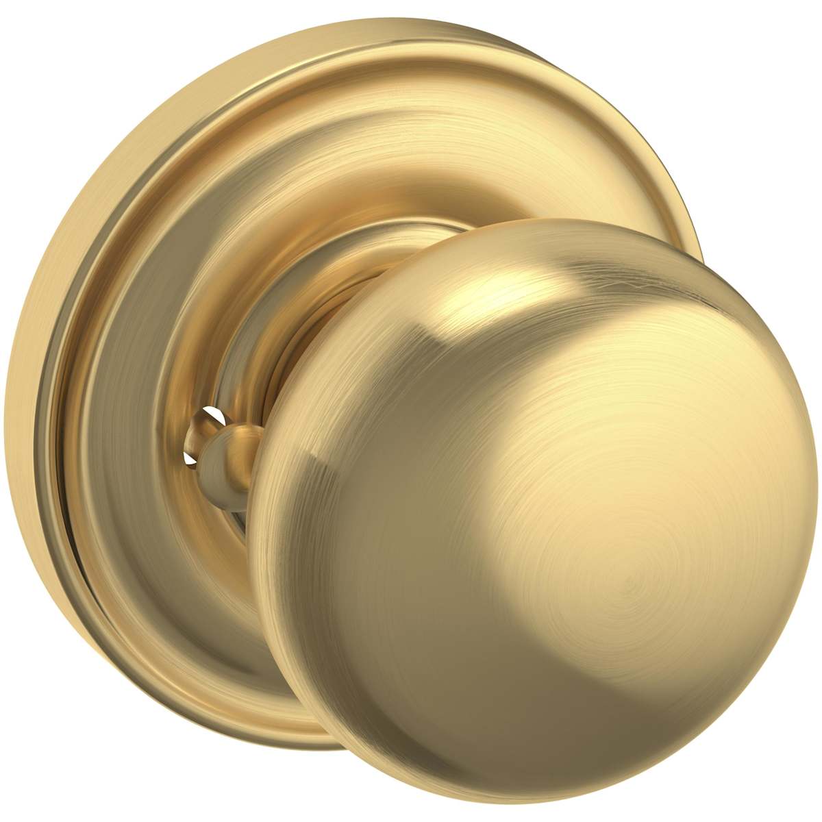Estate 5000 Baltimore Knob (2") with 5048 Rose – Half Dummy – Lifetime Satin Brass