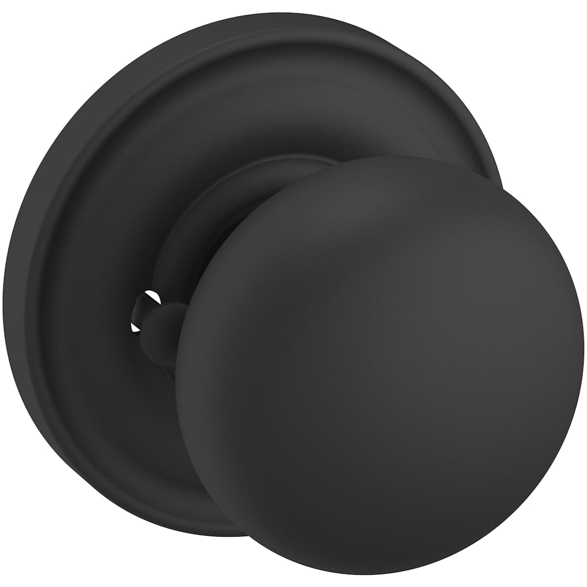Estate 5000 Baltimore Knob (2") with 5048 Rose – Half Dummy – Satin Black
