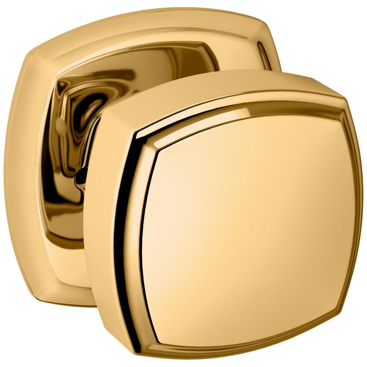 Estate 5011 Knob with 5058 Rose – Half Dummy – Lifetime Polished Brass