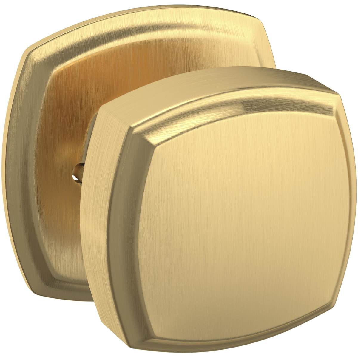 Estate 5011 Knob with 5058 Rose – Half Dummy – Lifetime Satin Brass