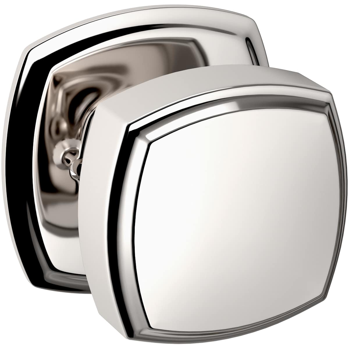 Estate 5011 Knob with 5058 Rose – Half Dummy – Lifetime Polished Nickel