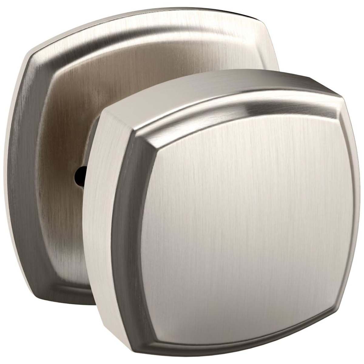 Estate 5011 Knob with 5058 Rose – Half Dummy – Lifetime Satin Nickel