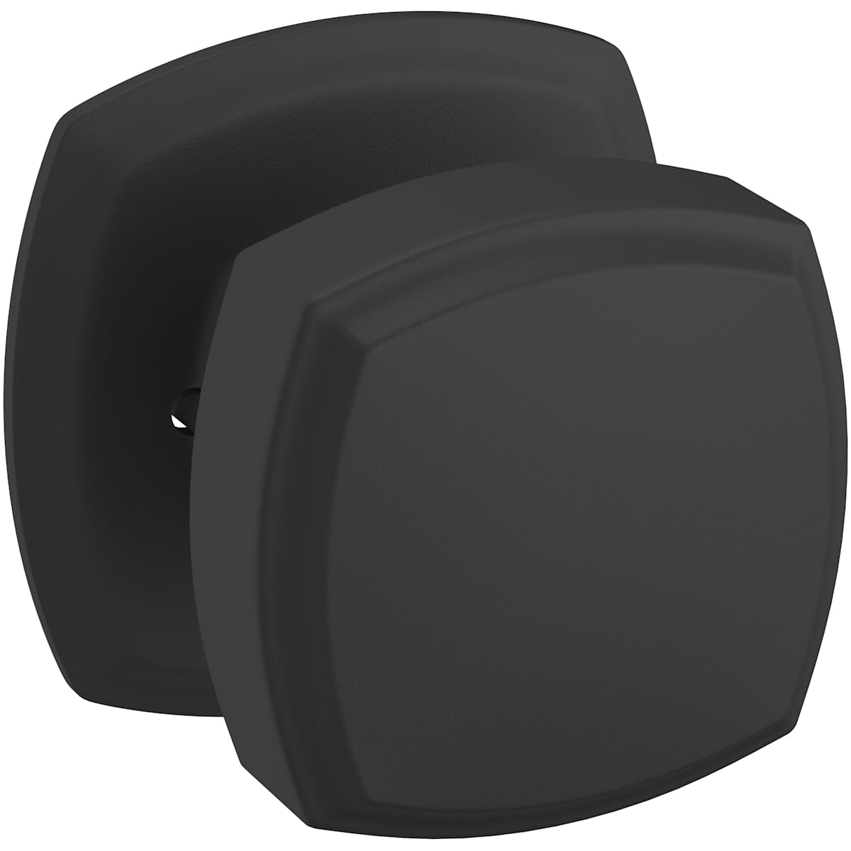 Estate 5011 Knob with 5058 Rose – Half Dummy – Satin Black