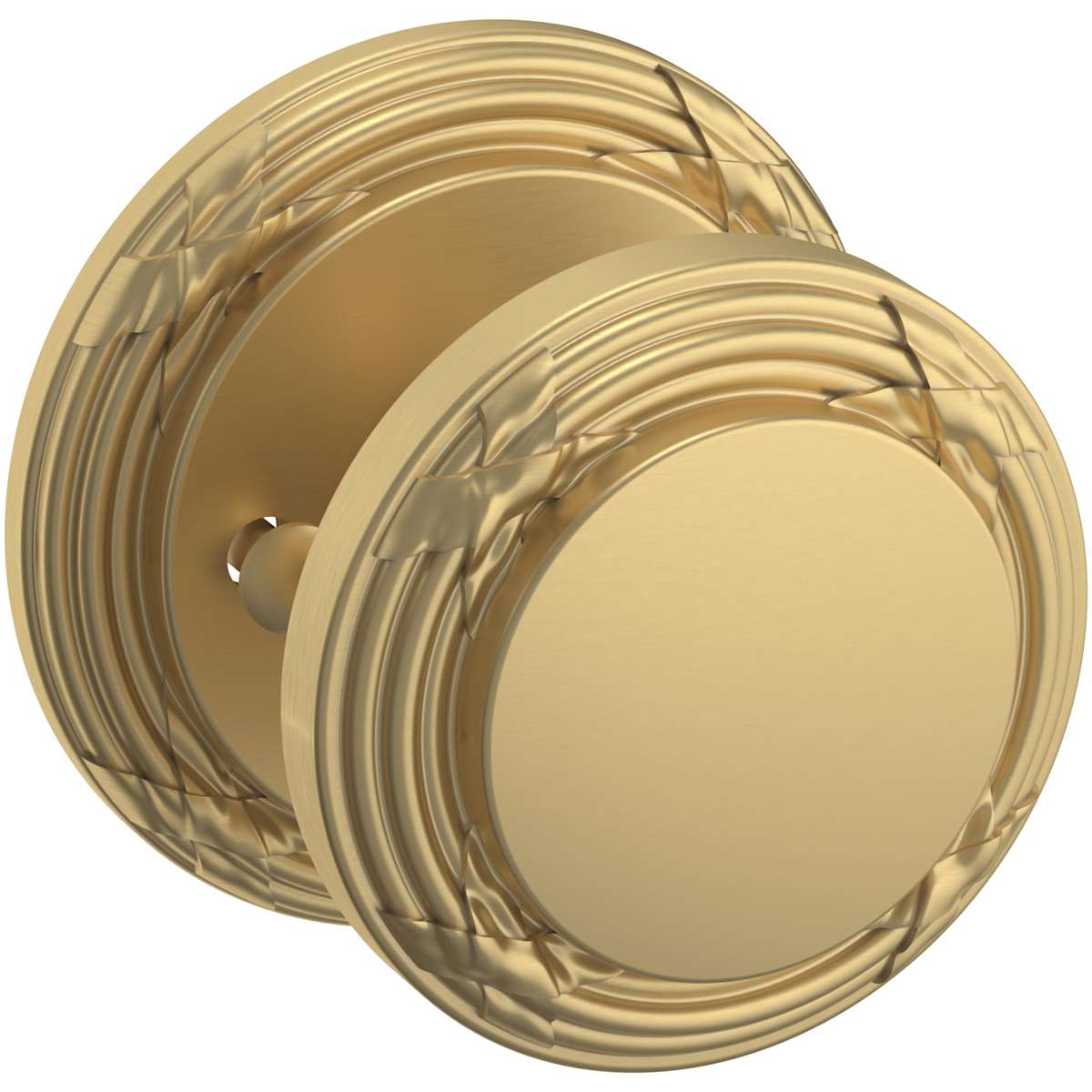 Estate 5013 Edinburgh Knob with 5021 Rose – Half Dummy – Vintage Brass