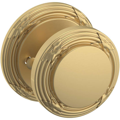 Estate 5013 Edinburgh Knob with 5021 Rose – Half Dummy – Vintage Brass