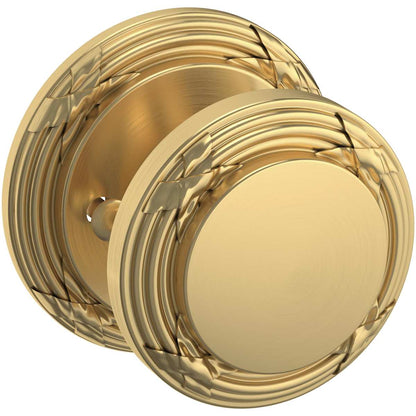 Estate 5013 Edinburgh Knob with 5021 Rose – Half Dummy – Lifetime Satin Brass