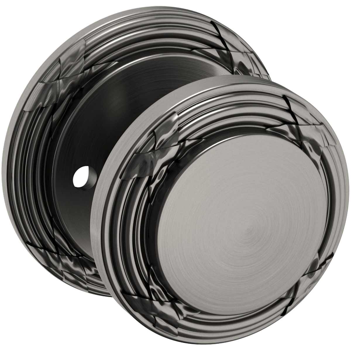 Estate 5013 Edinburgh Knob with 5021 Rose – Half Dummy – Lifetime Graphite Nickel