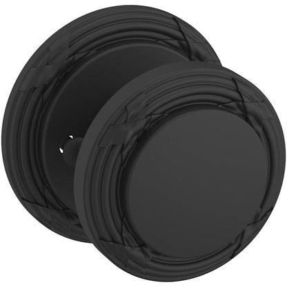 Estate 5013 Edinburgh Knob with 5021 Rose – Half Dummy – Satin Black