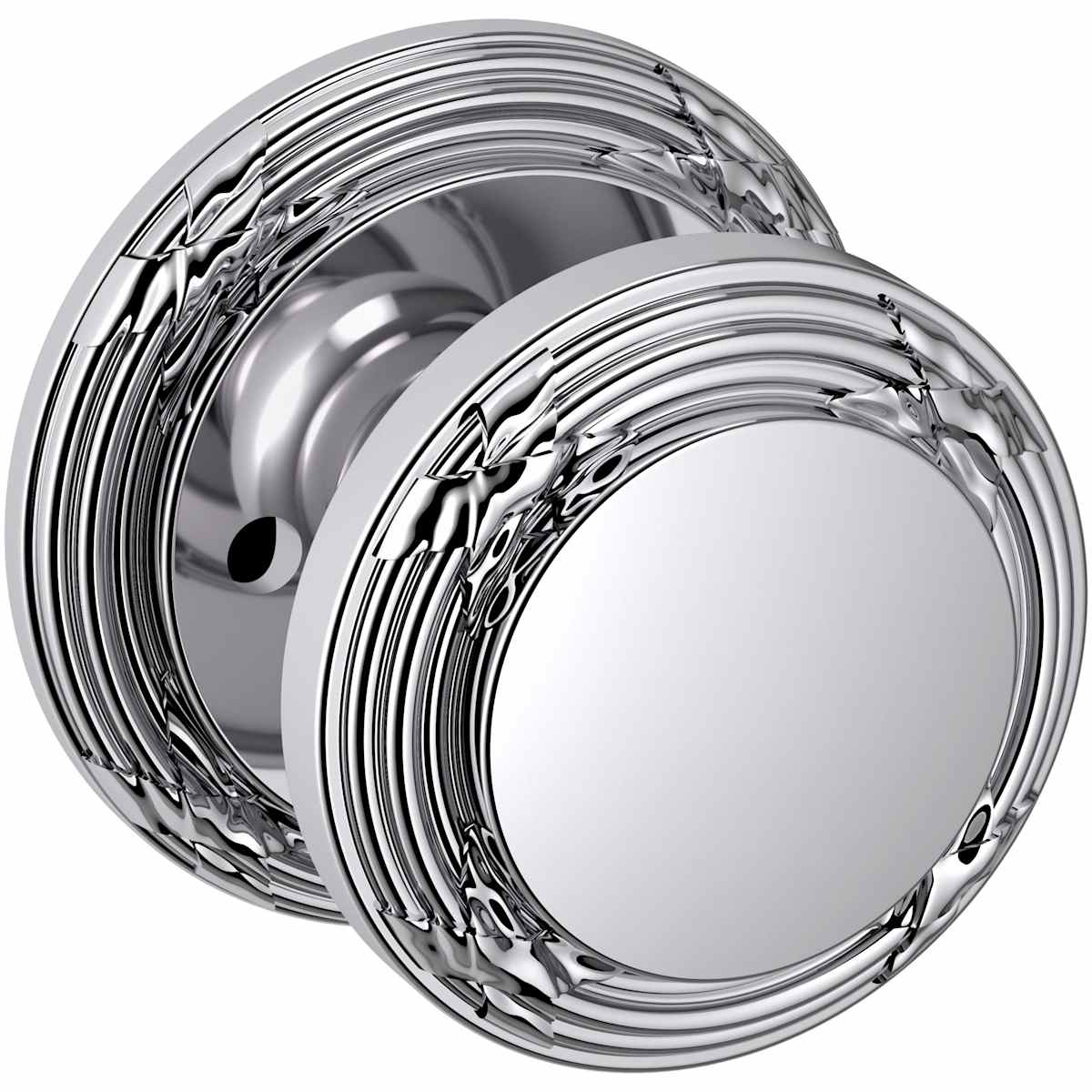 Estate 5013 Edinburgh Knob with 5021 Rose – Half Dummy – Polished Chrome