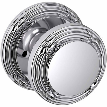 Estate 5013 Edinburgh Knob with 5021 Rose – Half Dummy – Polished Chrome