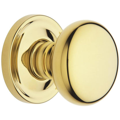 Estate 5015 Classic Knob with 5048 Rose – Half Dummy – Lifetime Polished Brass