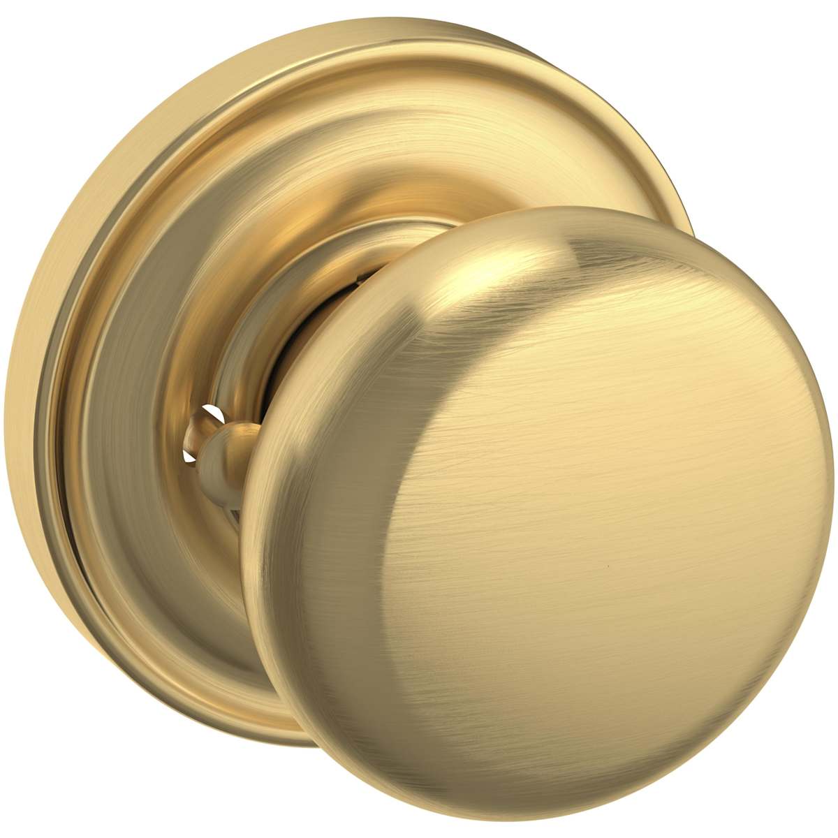 Estate 5015 Classic Knob with 5048 Rose – Half Dummy – Lifetime Satin Brass