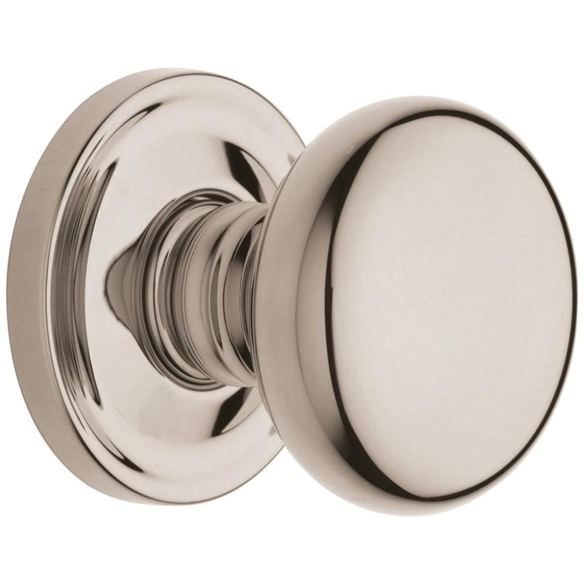 Estate 5015 Classic Knob with 5048 Rose – Half Dummy – Lifetime Polished Nickel