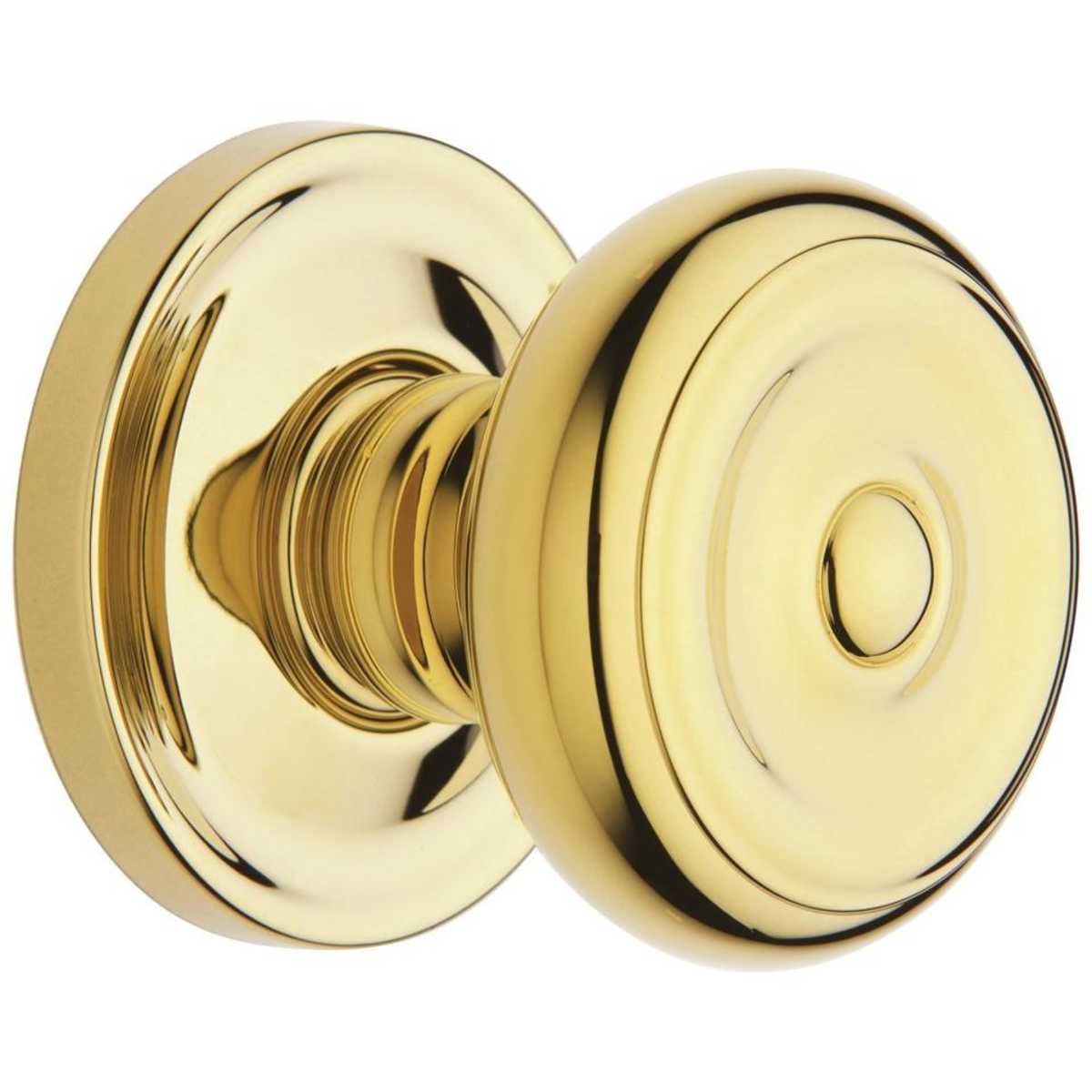 Estate 5020 Colonial Knob with 5048 Rose – Half Dummy – Lifetime Polished Brass