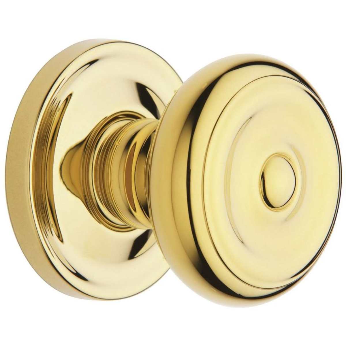 Estate 5020 Colonial Knob with 5048 Rose – Half Dummy – Non-Lacquered Brass