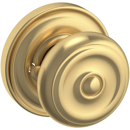 Estate 5020 Colonial Knob with 5048 Rose – Half Dummy – Lifetime Satin Brass