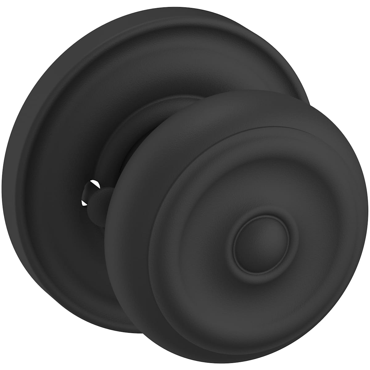 Estate 5020 Colonial Knob with 5048 Rose – Half Dummy – Satin Black