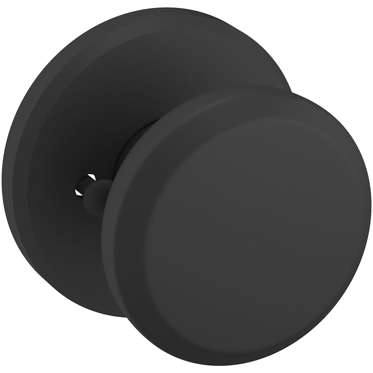 Estate 5023 Knob with R016 Rose – Half Dummy – Satin Black