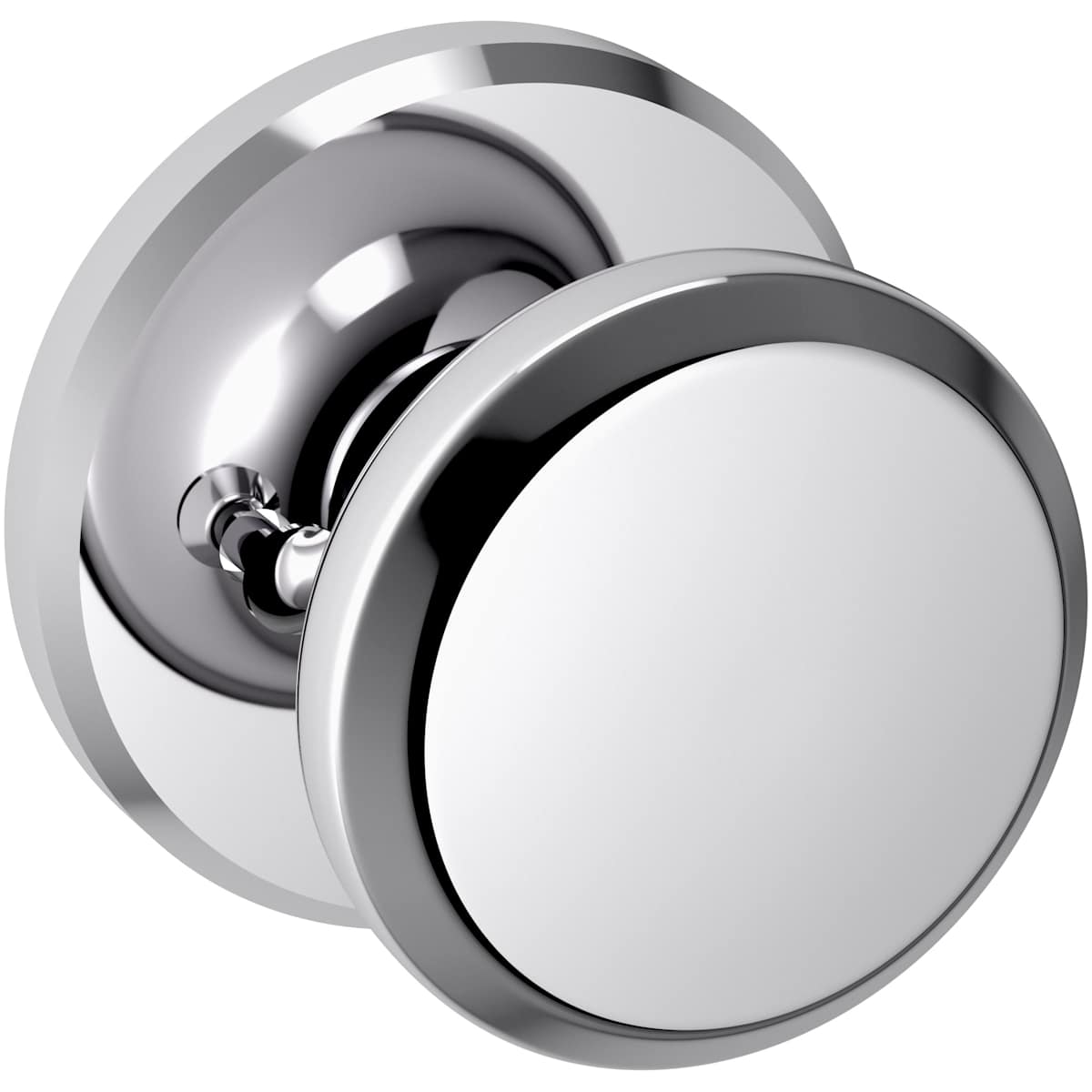 Estate 5023 Knob with R016 Rose – Half Dummy – Polished Chrome