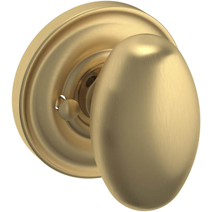 Estate 5025 Egg Knob with 5048 Rose – Half Dummy – Vintage Brass