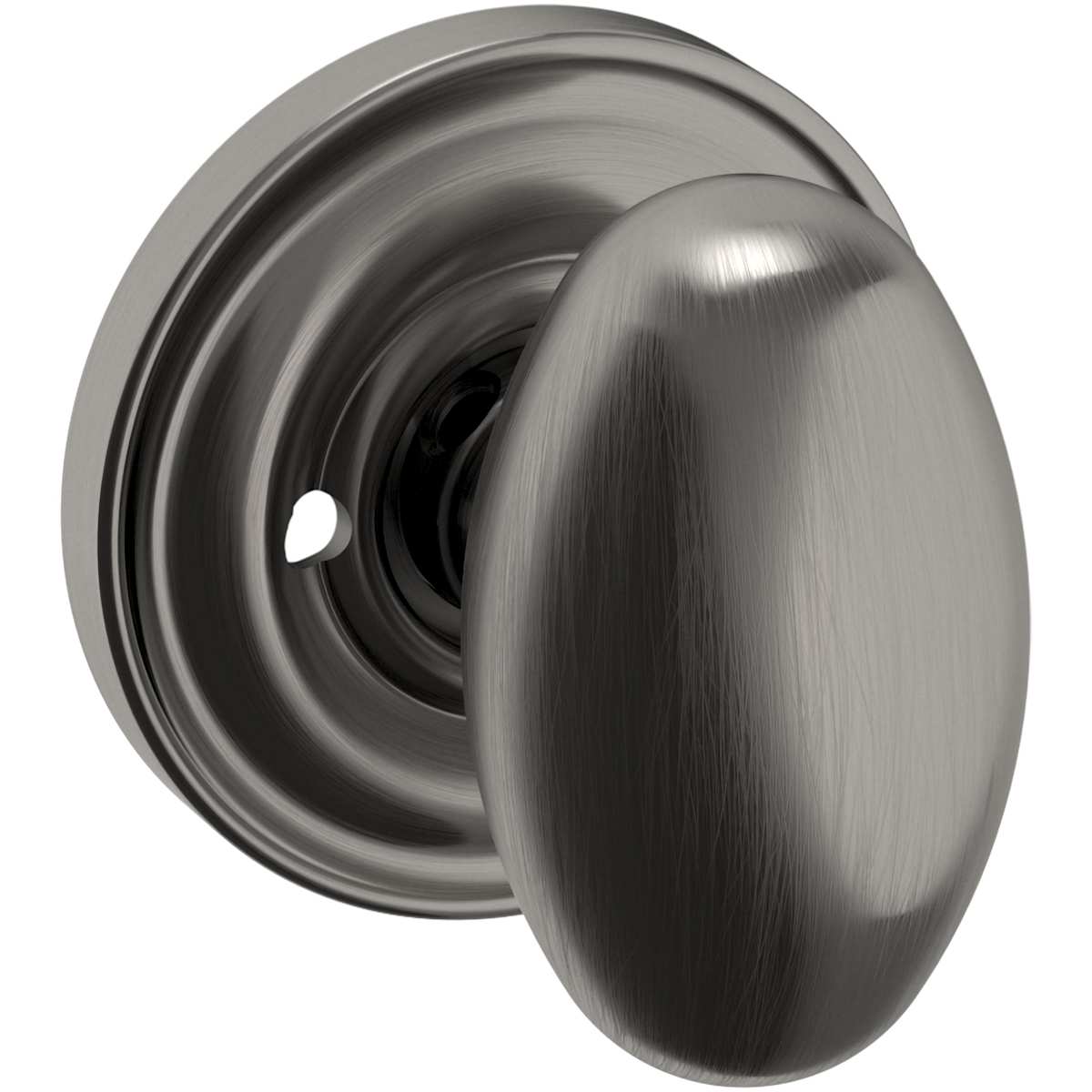 Estate 5025 Egg Knob with 5048 Rose – Half Dummy – Lifetime Graphite Nickel