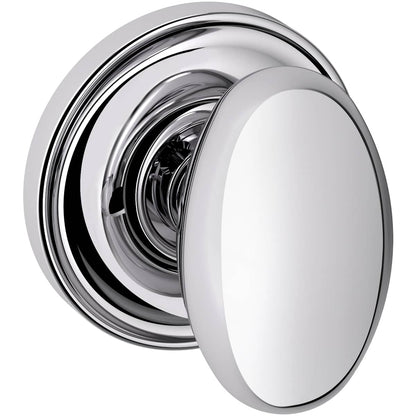 Estate 5025 Egg Knob with 5048 Rose – Half Dummy – Polished Chrome