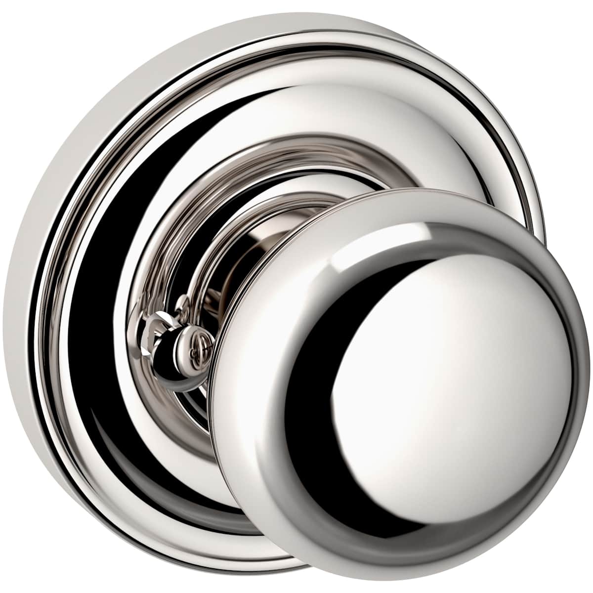 Estate 5030 Knob with 5048 Rose – Half Dummy – Lifetime Polished Nickel