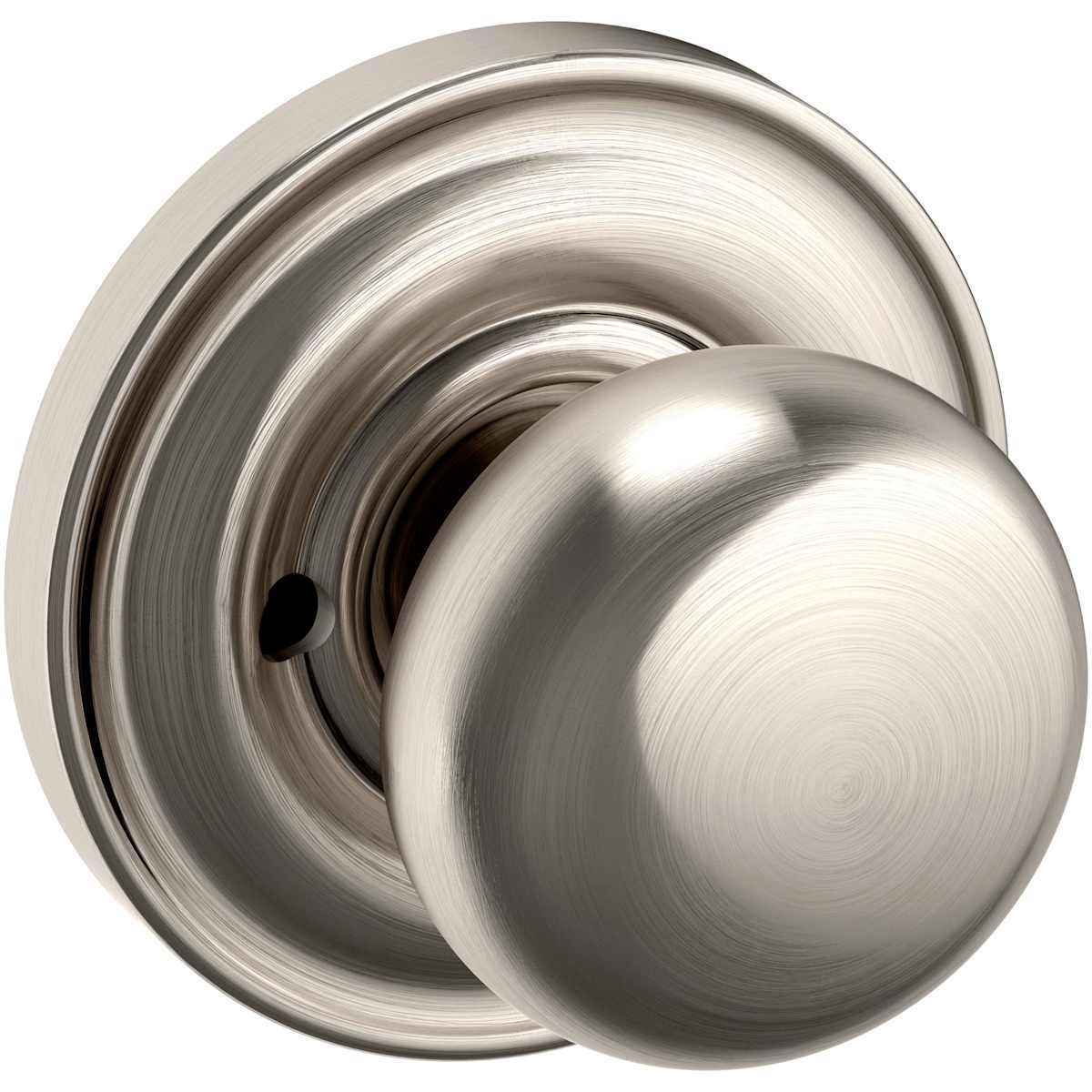 Estate 5030 Knob with 5048 Rose – Half Dummy – Lifetime Satin Nickel