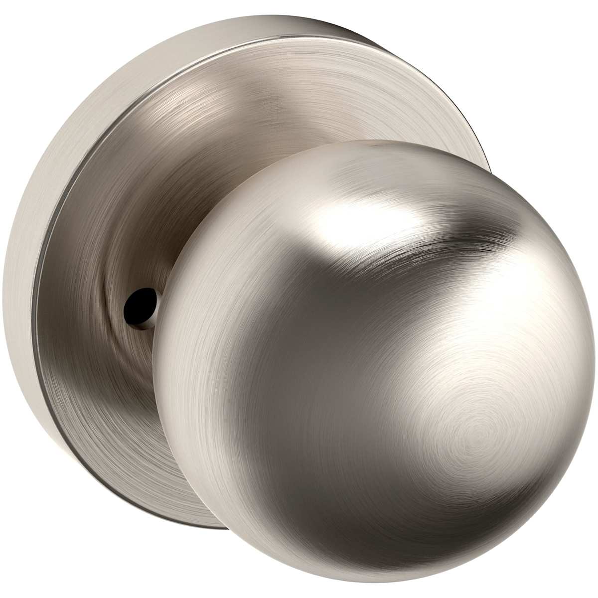 Estate 5041 Knob with 5046 Rose – Half Dummy – Lifetime Satin Nickel