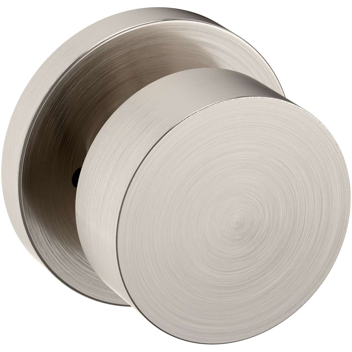 Estate 5055 Minneapolis Knob (2 1/8") with 5046 Rose – Half Dummy – Lifetime Satin Nickel
