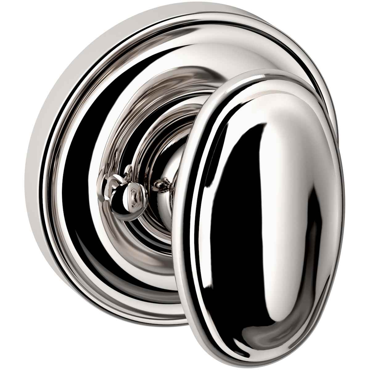 Estate 5057 Knob with 5048 Rose – Half Dummy – Lifetime Polished Nickel