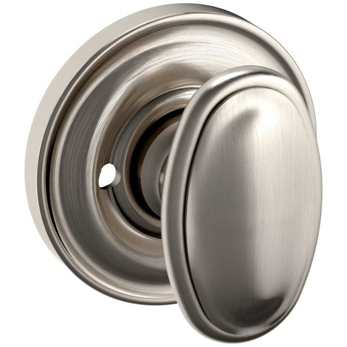 Estate 5057 Knob with 5048 Rose – Half Dummy – Lifetime Satin Nickel